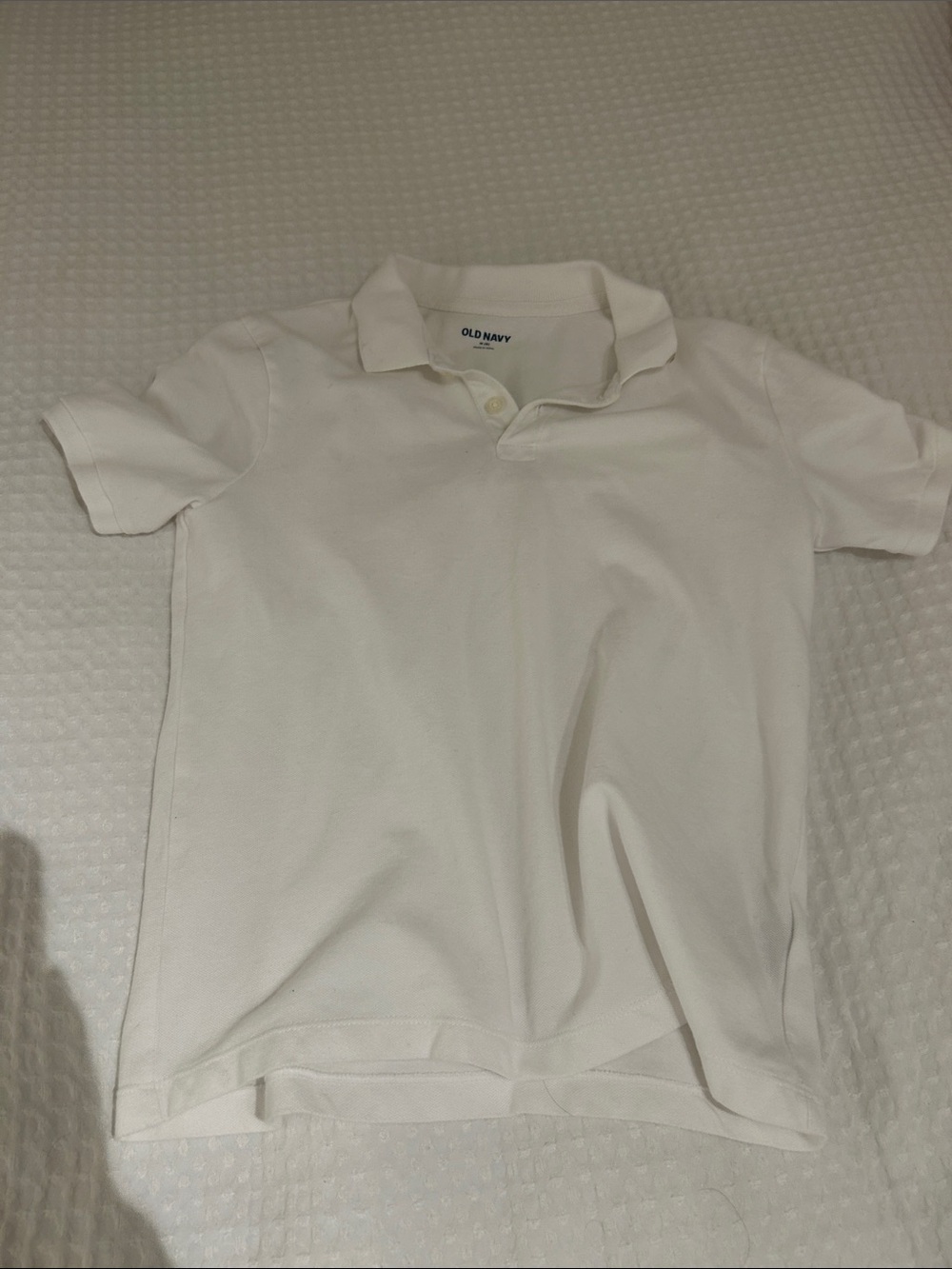 Old Navy White Boys Polo Shirt
